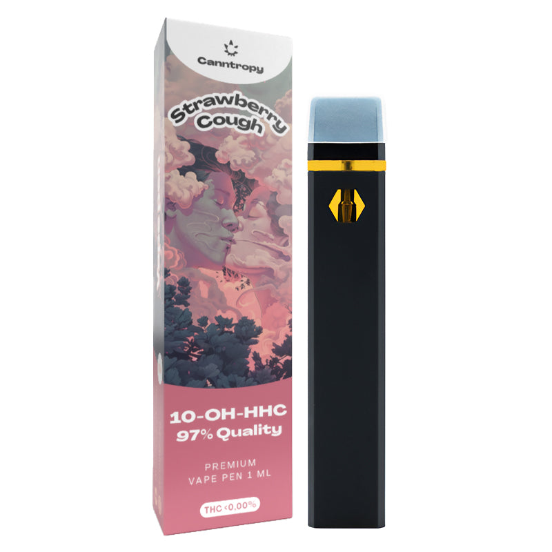 Canntropy 10-OH-HHC Vape Pen Strawberry Cough, 10-OH-HHC 97% calitate, 1ml