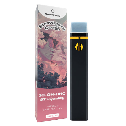 Canntropy 10-OH-HHC Vape Pen Strawberry Cough, 10-OH-HHC 97% calitate, 1ml