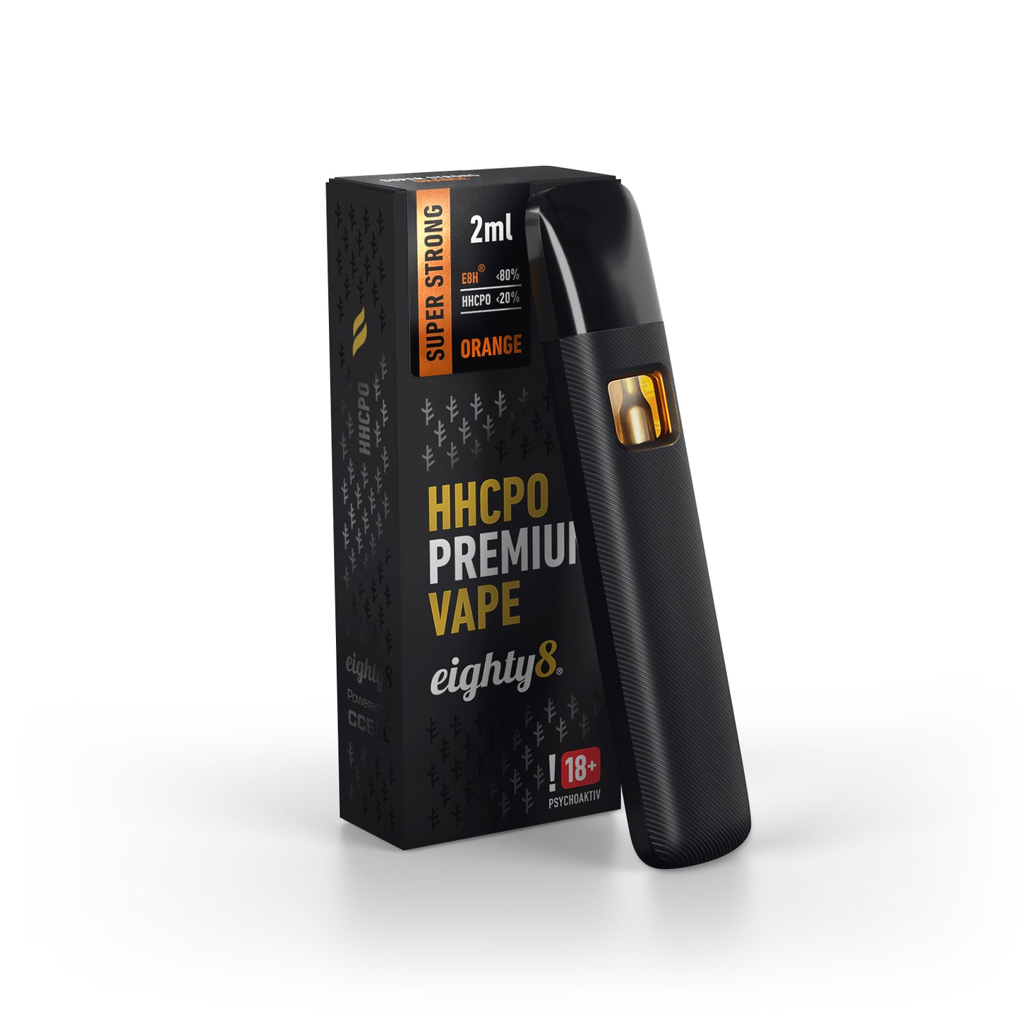 Vape Eighty8 HHCPO cu portocale Premium foarte puternic, 20 % HHCPO, 2 ml