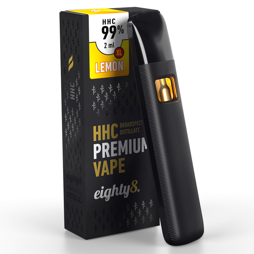 HHC XL Vape Lemon, 99% HHC, 2 Ml - Eighty8 – HHC Guru